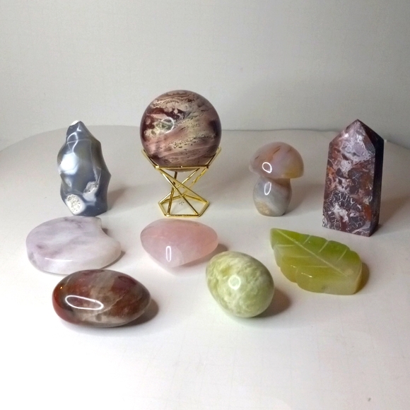 Bundle of various crystals.